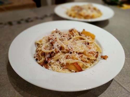 Bacon and parsnip pasta recipe